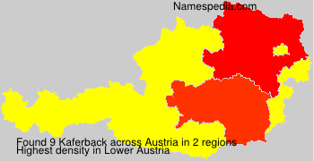 Surname Kaferback in Austria Surname Kaferback in Austria