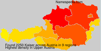 Surname Kaiser in Austria