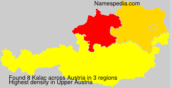 Surname Kalac in Austria Surname Kalac in Austria