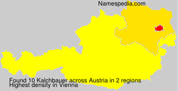 Surname Kalchbauer in Austria Surname Kalchbauer in Austria