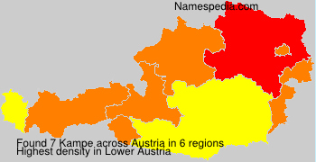 Surname Kampe in Austria
