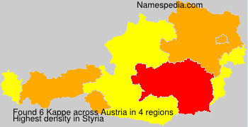 Surname Kappe in Austria Surname Kappe in Austria