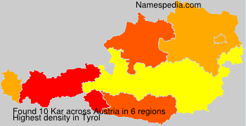 Surname Kar in Austria Surname Kar in Austria