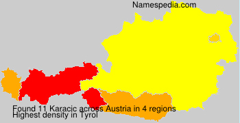 Surname Karacic in Austria