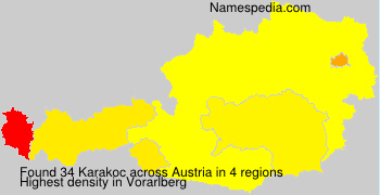 Surname Karakoc in Austria Surname Karakoc in Austria