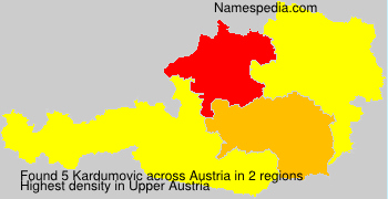 Surname Kardumovic in Austria Surname Kardumovic in Austria