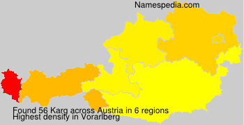 Surname Karg in Austria