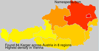 Familiennamen Karger - Austria