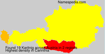 Surname Karitnig in Austria Surname Karitnig in Austria