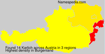 Surname Karlich in Austria Surname Karlich in Austria