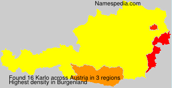 Surname Karlo in Austria Surname Karlo in Austria