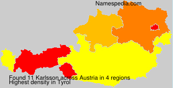 Surname Karlsson in Austria Surname Karlsson in Austria