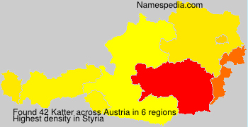 Surname Katter in Austria Surname Katter in Austria