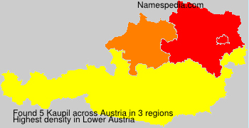 Surname Kaupil in Austria