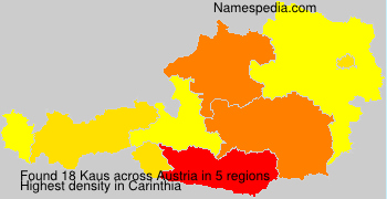 Surname Kaus in Austria Surname Kaus in Austria