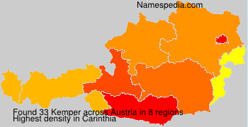 Surname Kemper in Austria Surname Kemper in Austria