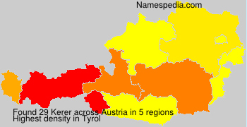 Surname Kerer in Austria Surname Kerer in Austria