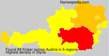 Surname Kicker in Austria Surname Kicker in Austria
