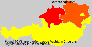 Surname Kimmerstorfer in Austria
