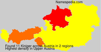 Surname Kiniger in Austria Surname Kiniger in Austria