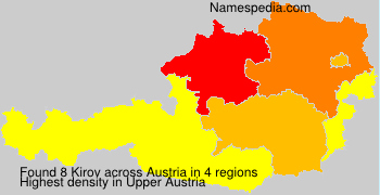Surname Kirov in Austria Surname Kirov in Austria