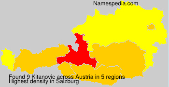 Surname Kitanovic in Austria Surname Kitanovic in Austria