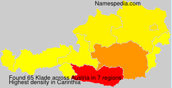 Surname Klade in Austria Surname Klade in Austria