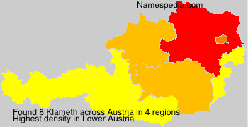 Surname Klameth in Austria Surname Klameth in Austria
