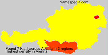 Surname Klatil in Austria Surname Klatil in Austria