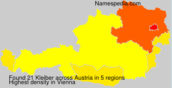 Surname Kleiber in Austria