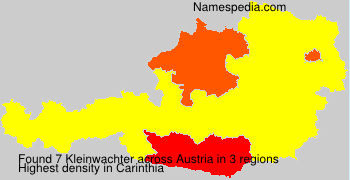 Surname Kleinwachter in Austria Surname Kleinwachter in Austria