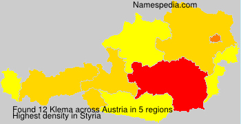 Surname Klema in Austria Surname Klema in Austria