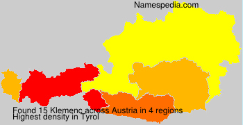 Surname Klemenc in Austria Surname Klemenc in Austria