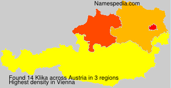 Surname Klika in Austria Surname Klika in Austria