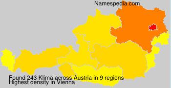 Surname Klima in Austria Surname Klima in Austria