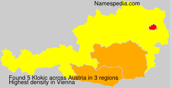 Surname Klokic in Austria Surname Klokic in Austria