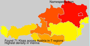 Surname Kloss in Austria Surname Kloss in Austria