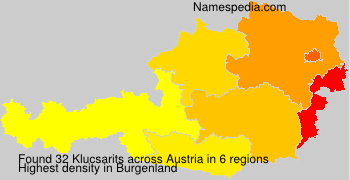 Surname Klucsarits in Austria Surname Klucsarits in Austria