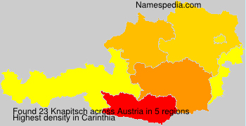 Surname Knapitsch in Austria Surname Knapitsch in Austria