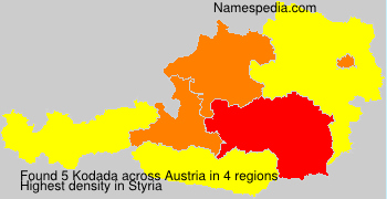 Surname Kodada in Austria Surname Kodada in Austria