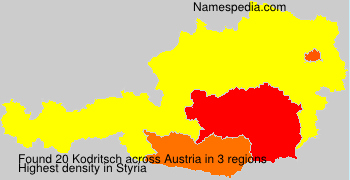 Surname Kodritsch in Austria Surname Kodritsch in Austria