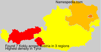 Surname Koklu in Austria Surname Koklu in Austria