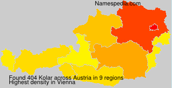 Surname Kolar in Austria Surname Kolar in Austria