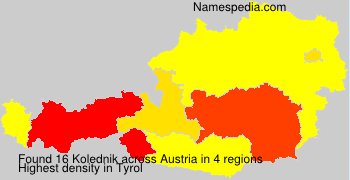 Surname Kolednik in Austria Surname Kolednik in Austria