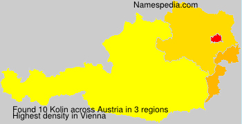 Surname Kolin in Austria