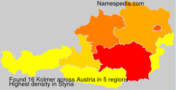 Surname Kolmer in Austria
