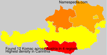 Surname Komac in Austria Surname Komac in Austria