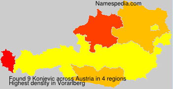Surname Konjevic in Austria Surname Konjevic in Austria