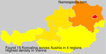 Surname Konvalina in Austria