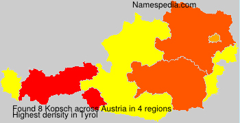 Surname Kopsch in Austria
